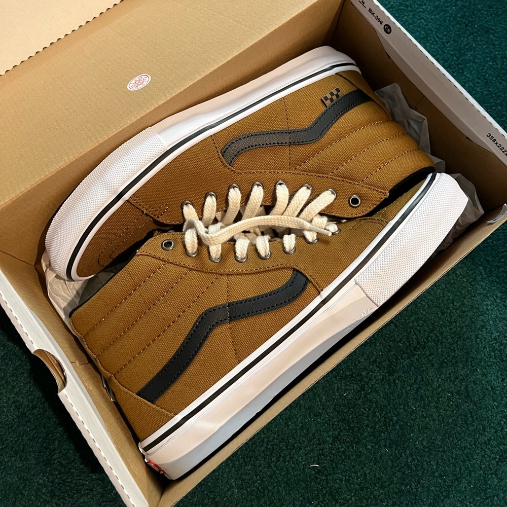Vans sk8-hi duck canvas golden brown